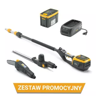 Zestaw promocyjny Podkrzesywarka + sekator akumulatorowy na wysięgniku MT 500e 2.0 Ah